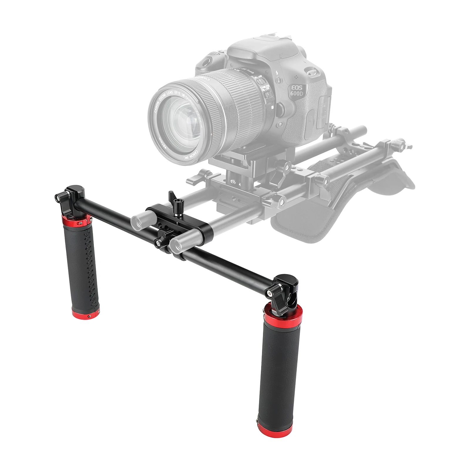 SZRIG manopole per manubrio anteriore morsetto per manubrio con morsetto per asta da 15mm per sistema di supporto per asta da 15mm Rig per spalla
