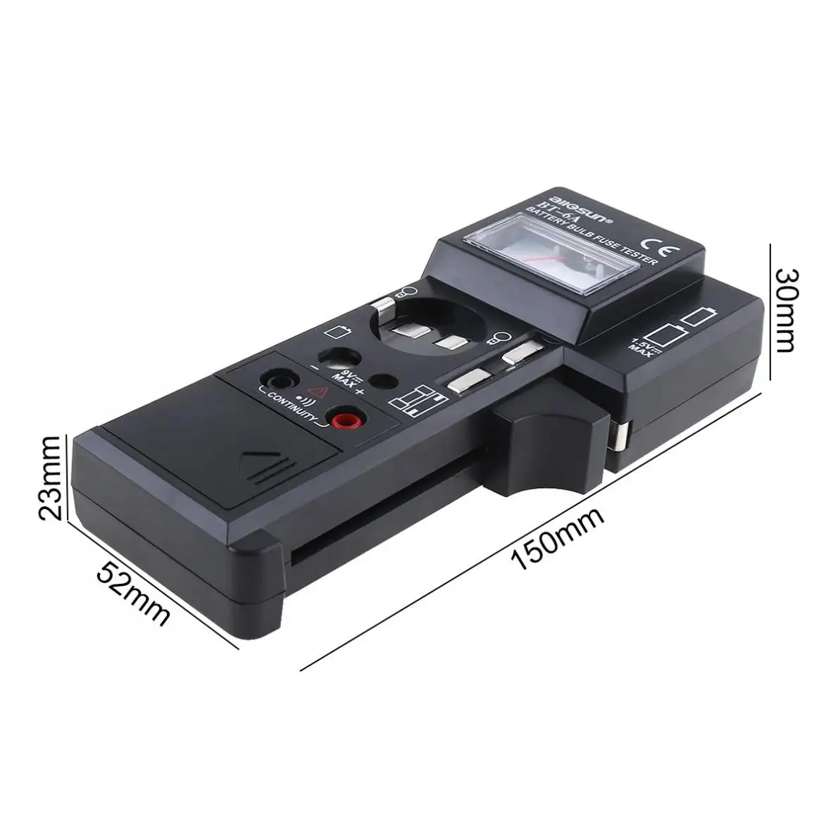 Imagem -02 - Portable Digital High Precision Battery Bulb Fuse Tester With One Pair Test Pen For Batterylight Bulbsfuse Bt6a in