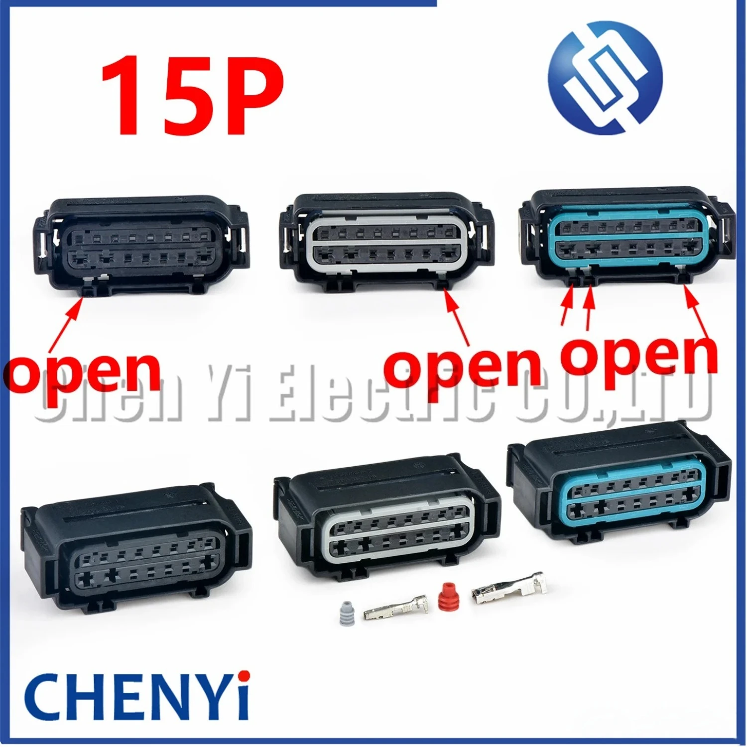 15 Pin Automotive Connector bumper radar sensor Wire harness Plug 7590356-05 7590358-05 7590357-06 1564456-9 1564456-1 1564456-2