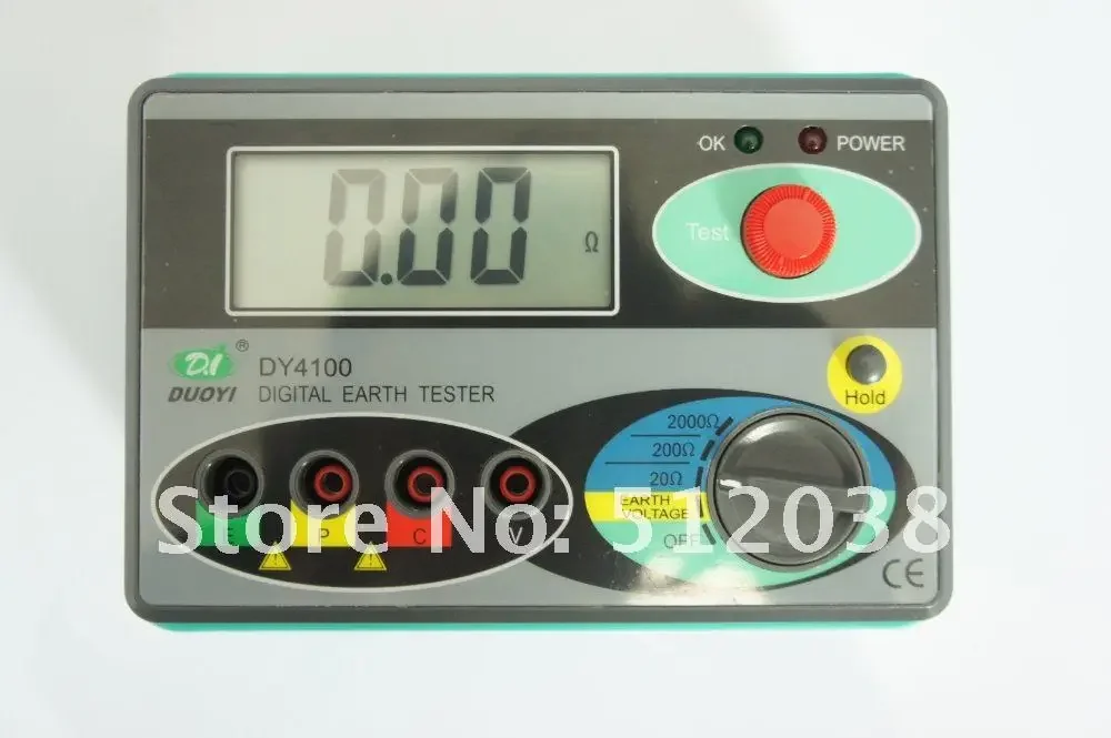 DY4100 Digital Earth Ground Resistance Tester Meter