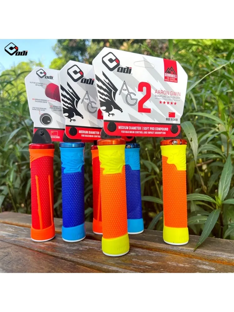 AliExpress ODI Bicycle Grips AG2 MTB Bike Handles Grip Lock on Shockproof Non-slip Handlebar Cuffs Mountain Bike Grips BMX Accessories