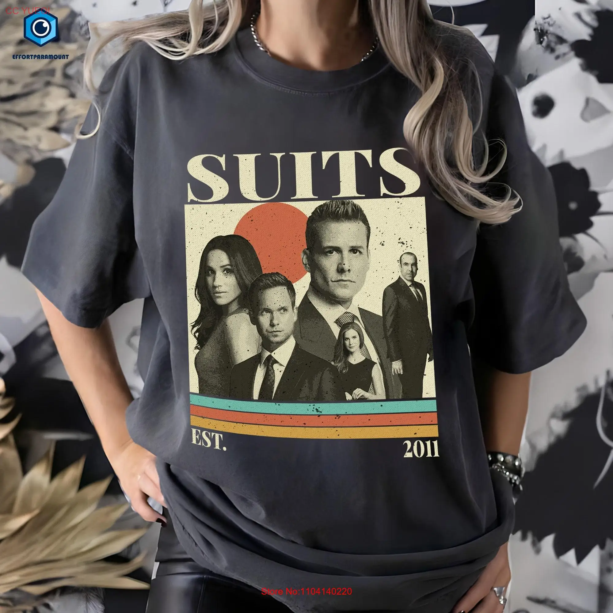 Suits Movie Vintage T Shirt Tv Show Harvey Specter Donna Paulsen You Just Got Litt Up long or short sleeves