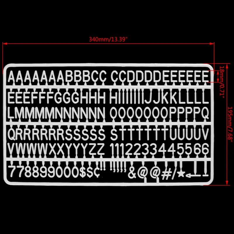 English Message Sign Home Numbers Kid Office Gift Characters ChangeableMöbel & Wohnen, Feste & Besondere Anlässe,