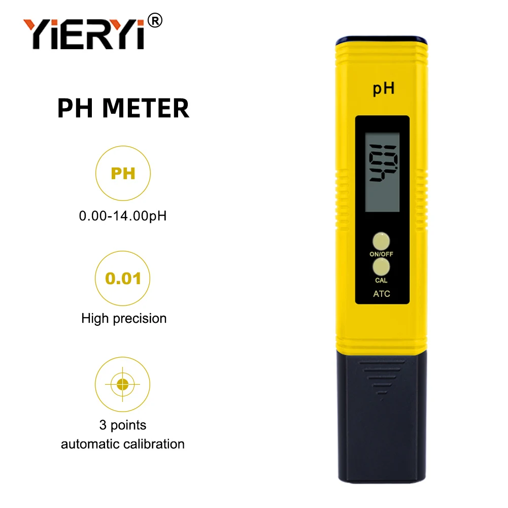 5 pcs High Quality PH Meter Portable LCD Digital Water Quality Test Pen Aquarium Pool Water Wine Urine Test Instruments