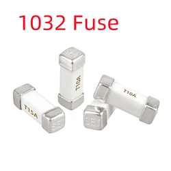 Gold Silver 1032 Fuse 250V AC SMD One-Time Fuse 1.6A 2A 2.5A 3A 3.15A 4A 5A 6.3A 7A 8A 10A 12A 15A Ceramic Surface Mount Fuse