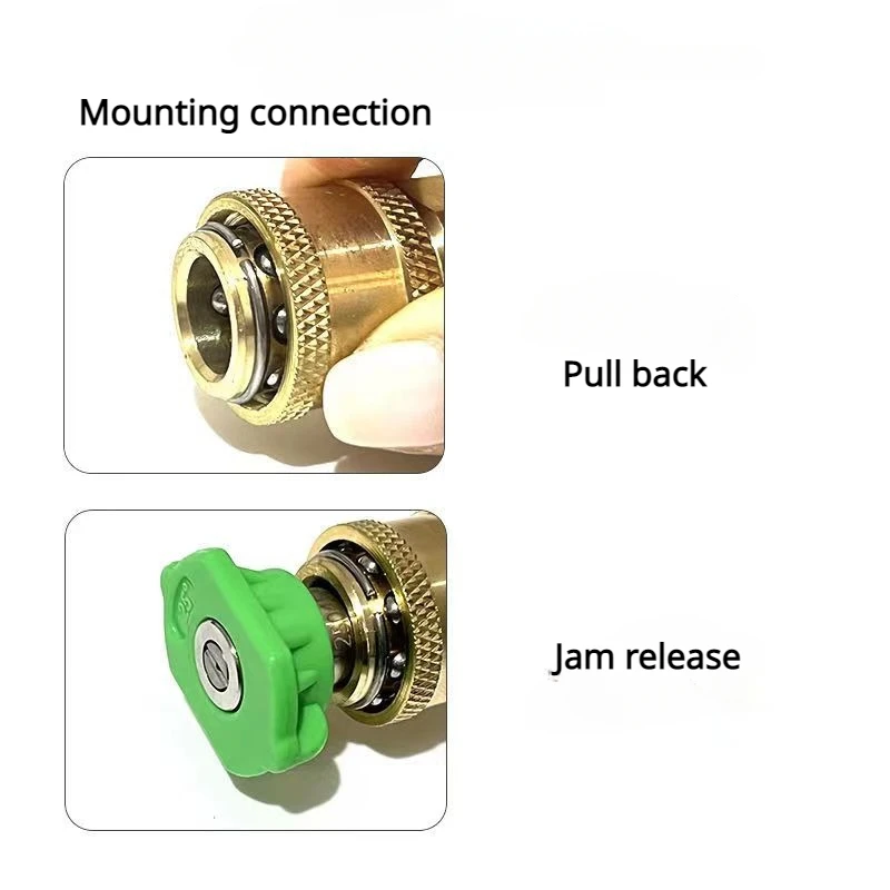 Wetool-Pressão Lavadora Bico De Pulverização, Dicas De Pulverização, Conexão Rápida, 4.0 GPM, Lavagem De Carro, Novo, 1/4 ", 5 Pcs