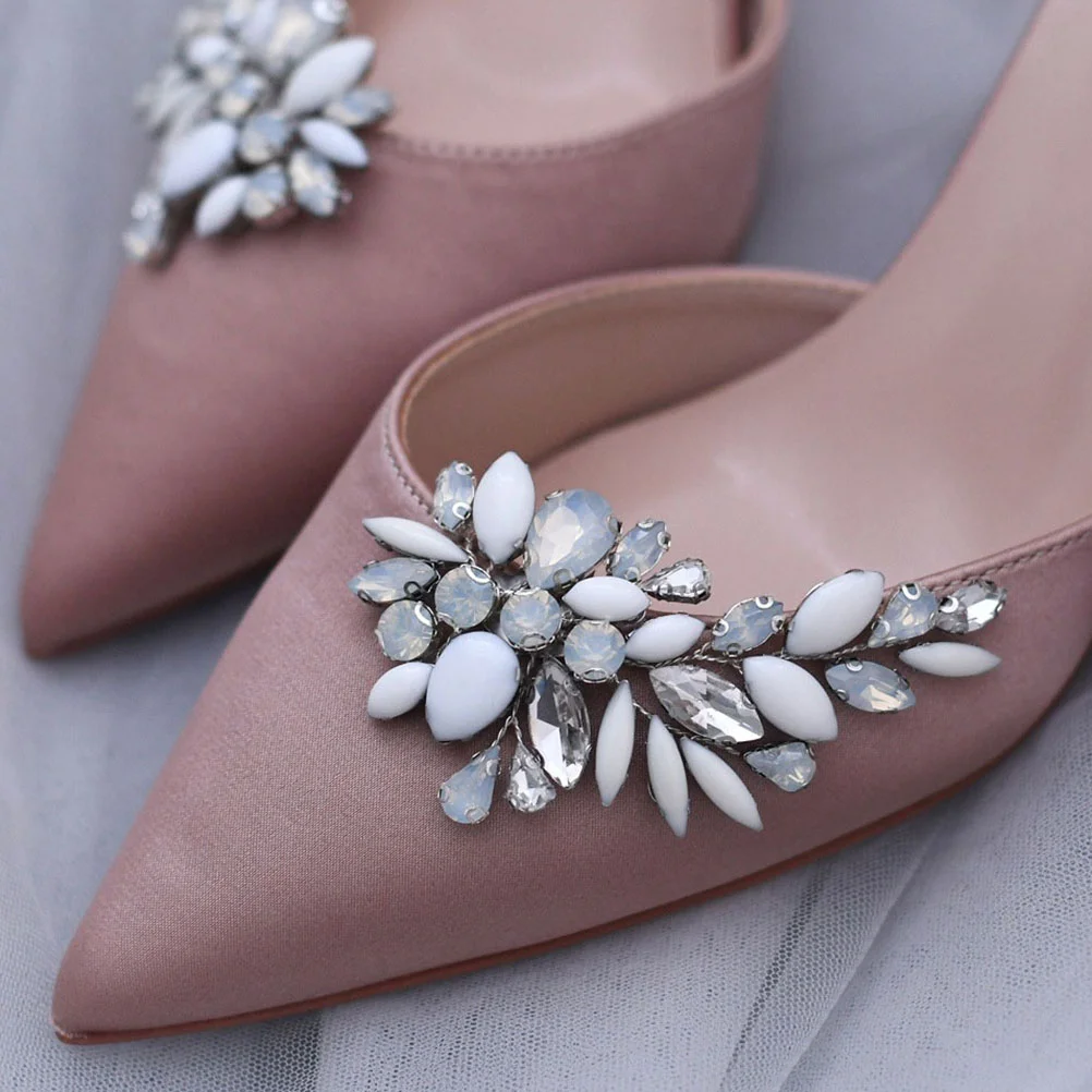 

Wedding Shoe Buckle Upper Decoration Accessories for Proms Weddings Charms Clips Decorative Alloy