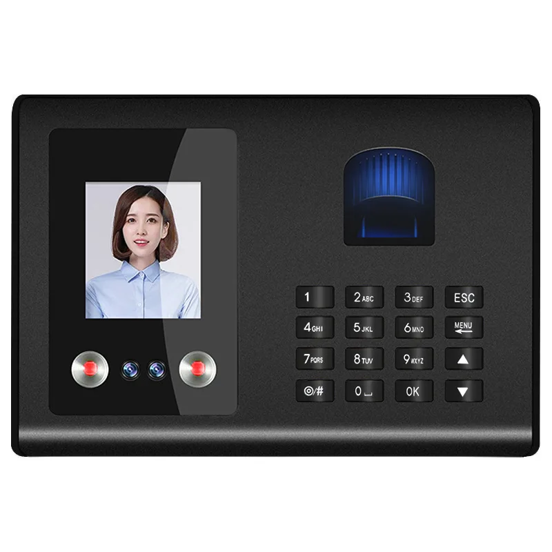 

Fa01h Face Attendance Machine Fingerprint Facial Recognition Time Recorder Staff Brush Face off Work Sign-in Foreign Trade