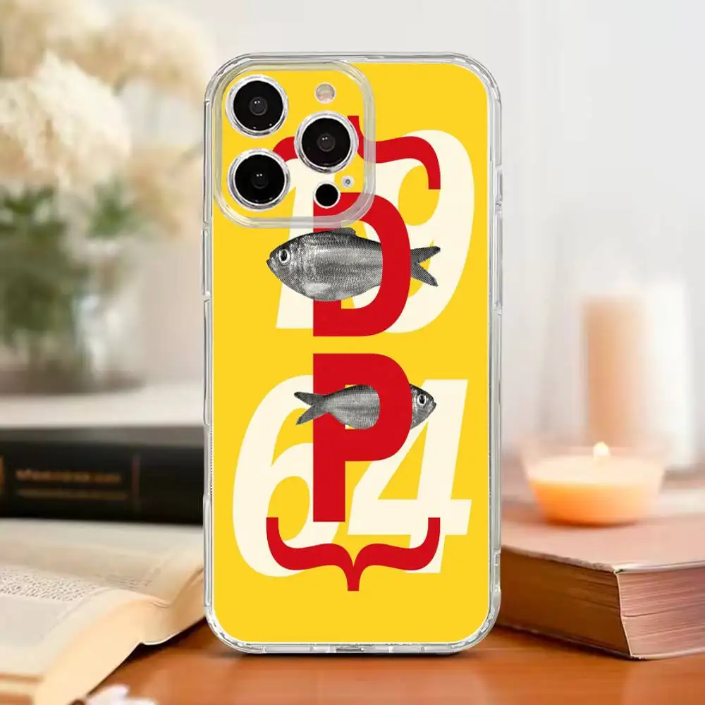

Fish Funny Sardines Phone Case For iPhone17,16,15,14,13,12,11 Plus,Pro Max,Soft Silicone Transparent Cover