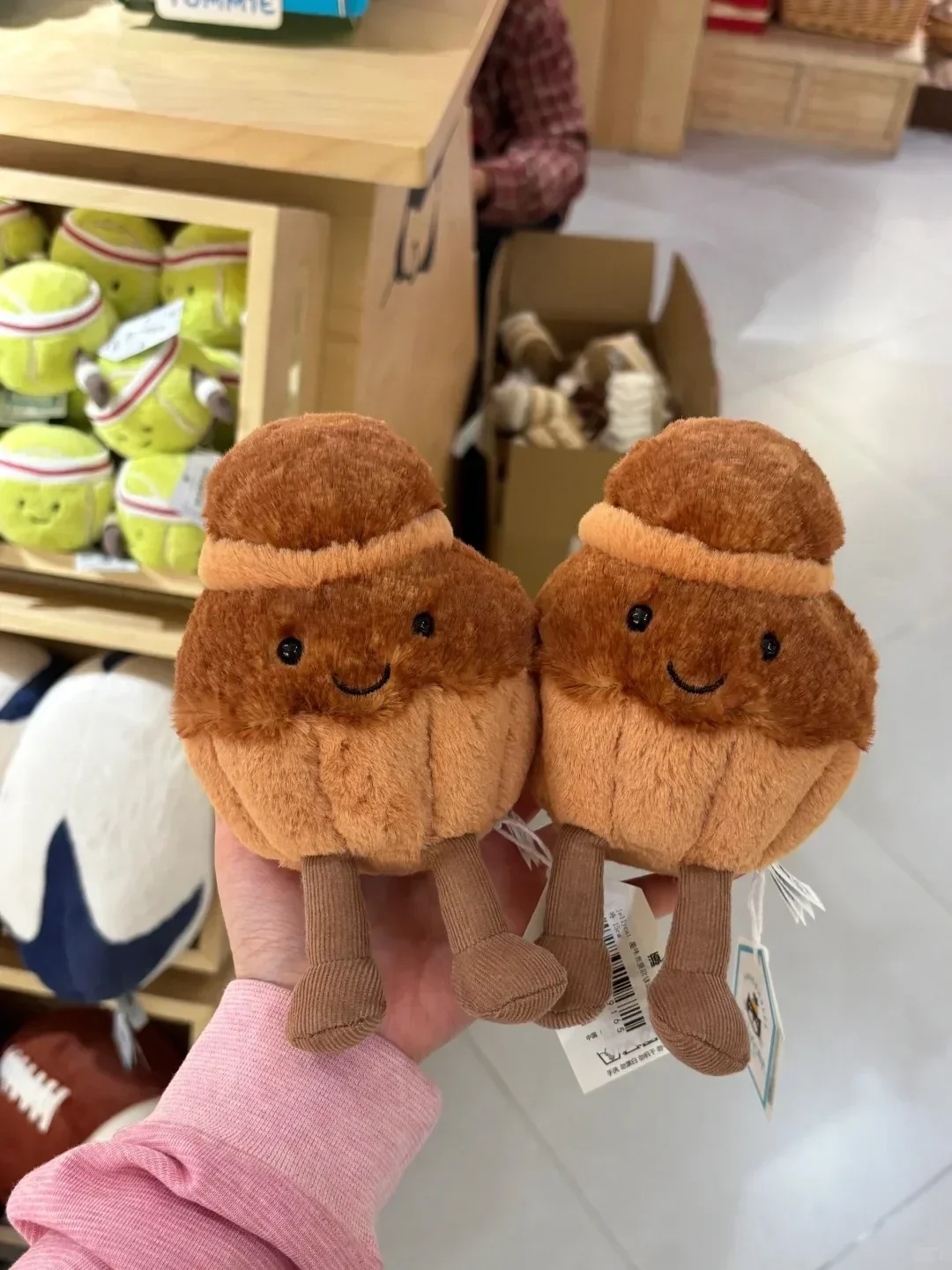 

For Jelly Cat New Limited Edition Fun Amuseables Brigitte Brioche Doll With Gift Home Decoration Holiday Gift Interactive Toy