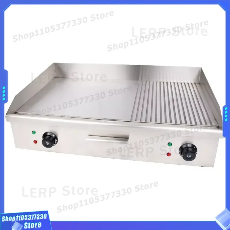 Commercial Electric Griddle 700 Series Flat Top Grill for Restaurant Kitchen 2 3 Plate Outdoor BBQ Cooking Equipment Heavy