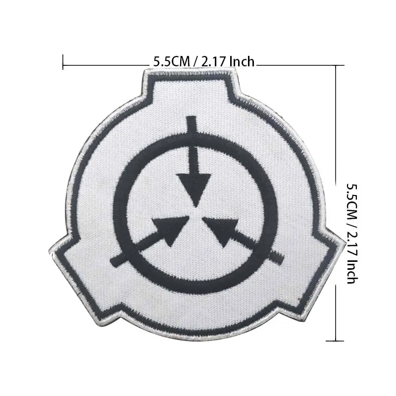 SCP Foundation Emblem Stoffapplikation Stickerei Klettverschluss-Patches, Supernatural Lovers Tactical Badges auf Rucksack, Hut – Detail 6