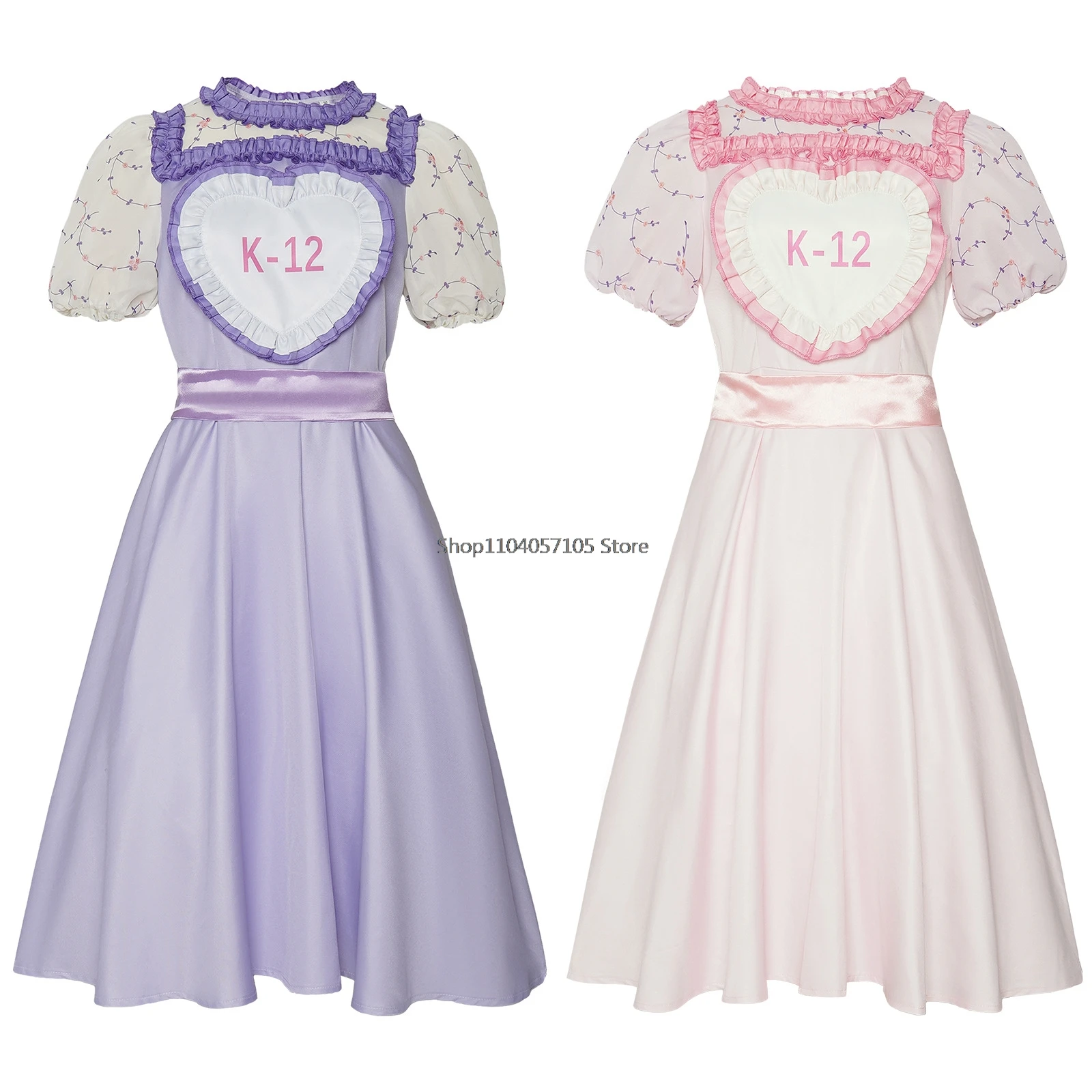 Costume de cosplay de K-12 de film ensembles complets, robe rose violette, olympiques uniformes pour femmes, tenue d'Halloween, vêtements de fête de carnaval, jeu de rôle