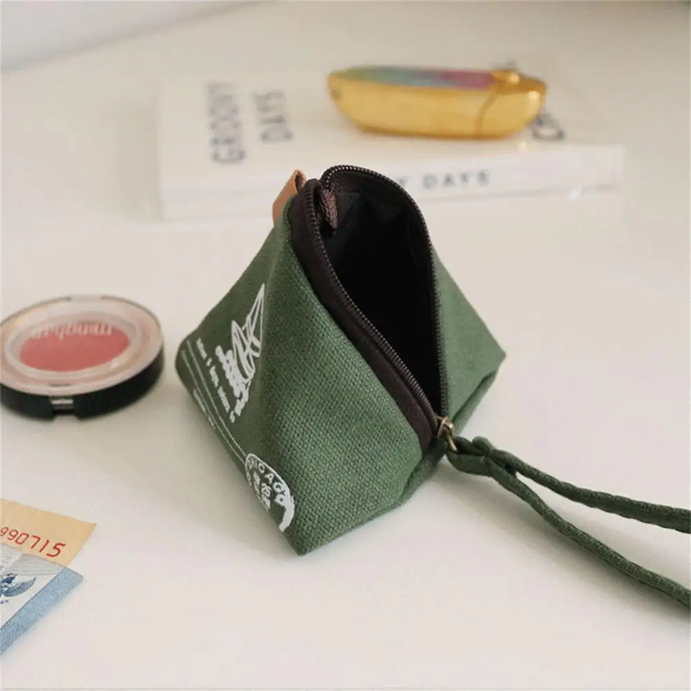 Retro Zongzi Zero Purse Female Mini Iron Tower Creative Canvas Wallets Women Zipper Coin Purses Children Storage Pocket Bags