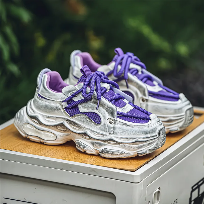 

Мужская обувь, осень 2024, новая повседневная универсальная спортивная обувь для студентов-подростков, износостойкая модная обувь для папы на толстой подошве