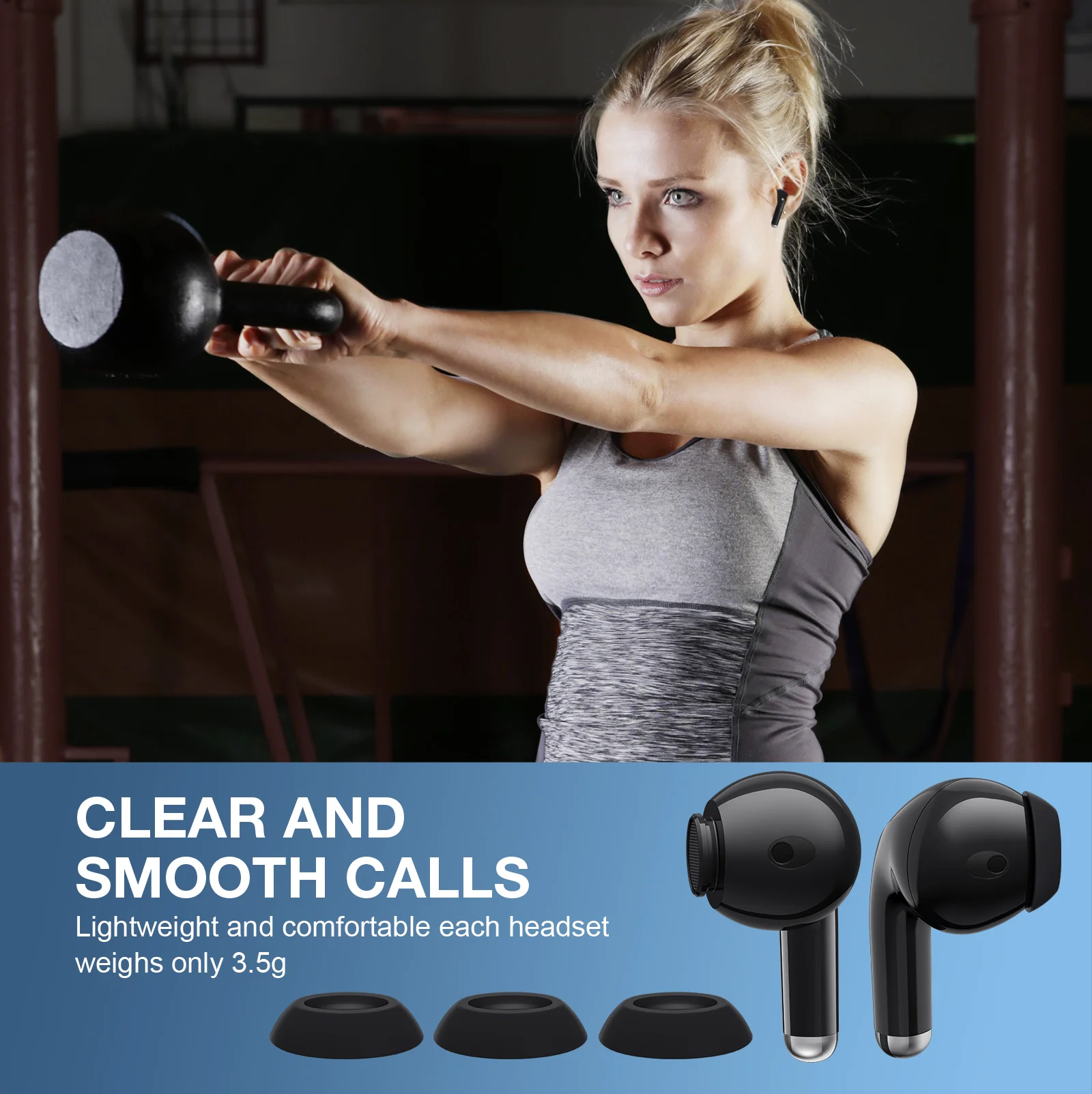 1HORA Wireless earphone AUT203 Bluetooth 5.3 Headsets Low power consumption Type-C Compatible with IOS/Android