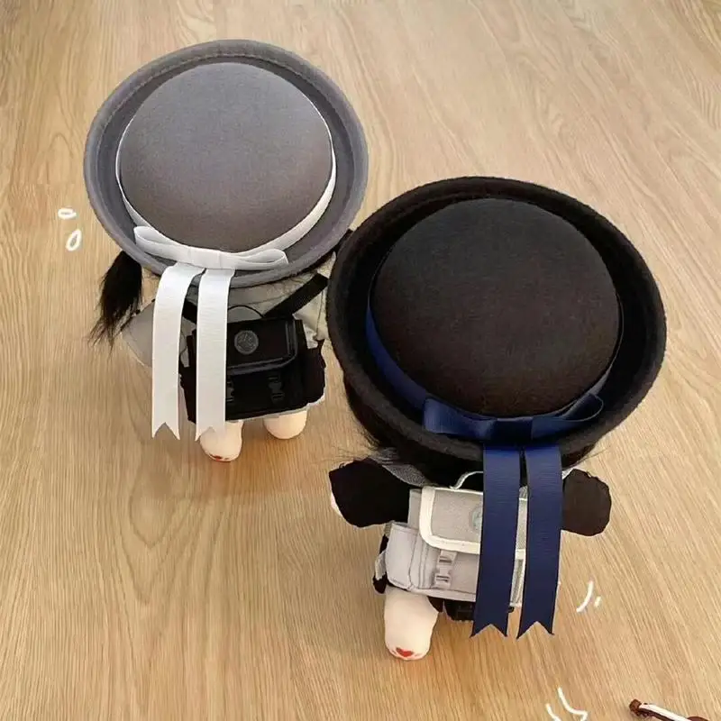 

Japanese School Uniform Hat Suitable For 20cm Cotton Dolls Hat Woolen College Style Bow Ribbon Jk Uniform Hat Doll Accessories