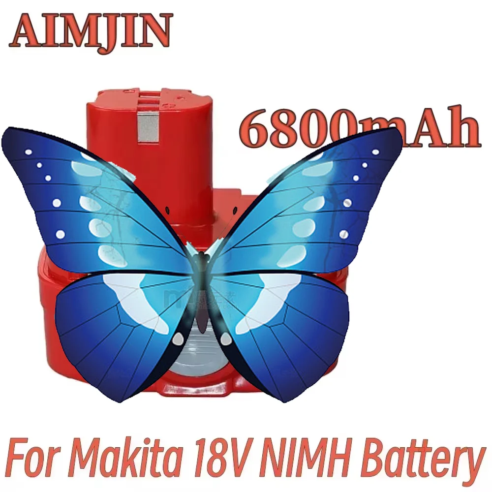 

18V 6.8Ah Replaceable tool battery for Makita cordless drill tool PA18 1822 1823 1833 1834 1835 1835F 192828-1 192829-9