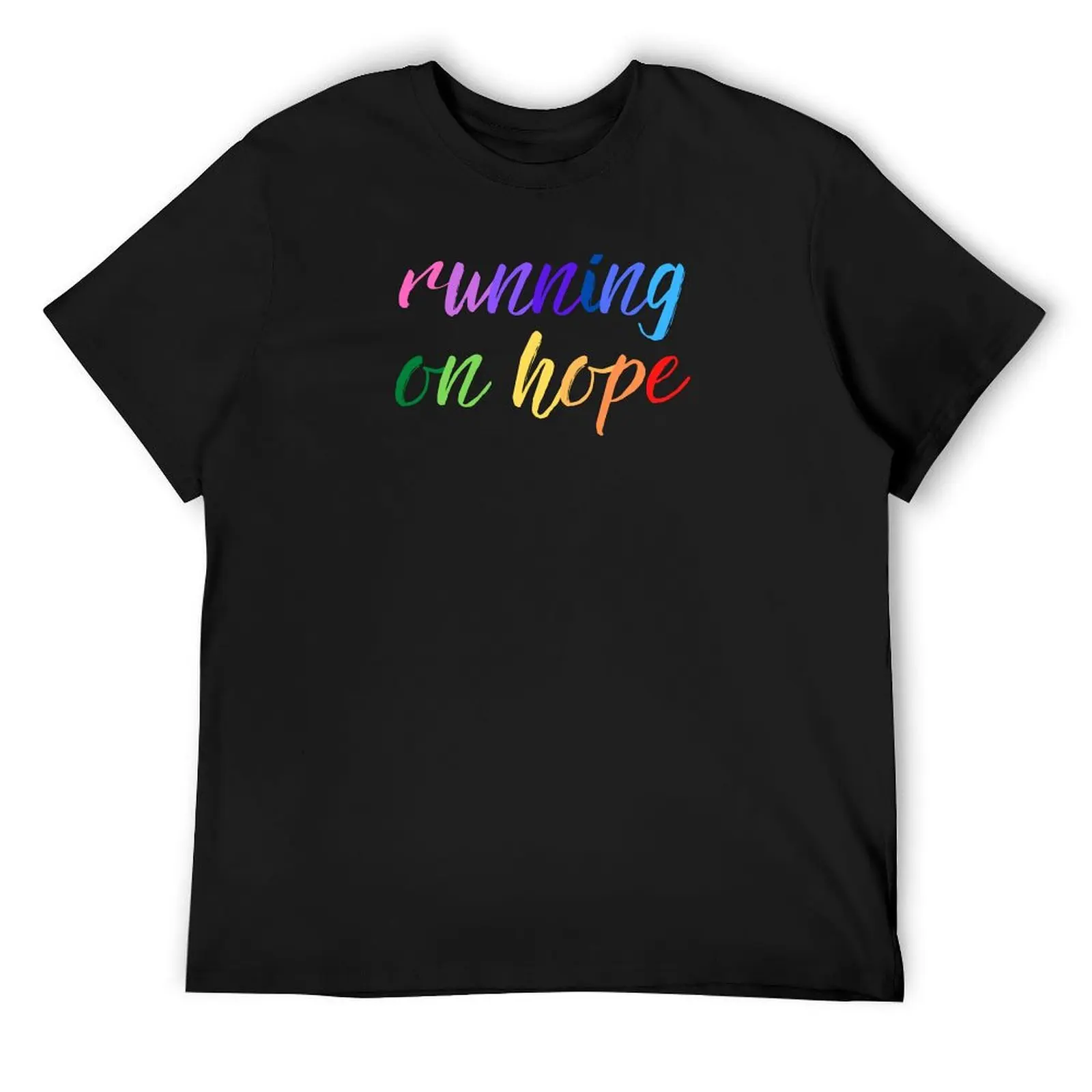 Running On Hope T-Shirt rapper graphic tees vintage anime shirt mens t shirt