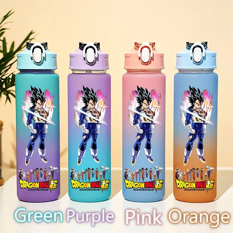 750ML Dragon Ball Super Hero Tazza di Acqua Kakarotto Gourde Vegeta IV Son Gohan Goten Bottiglia Gradiente Studente Adulto Bere Tazza Regalo