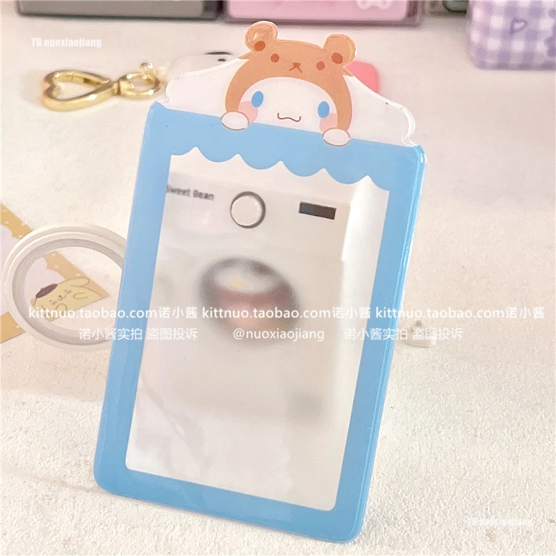 hello kitty kawaii cute Kuromi big-eared dog Pacha dog transparent PVC card set to store meal card photo card album anime