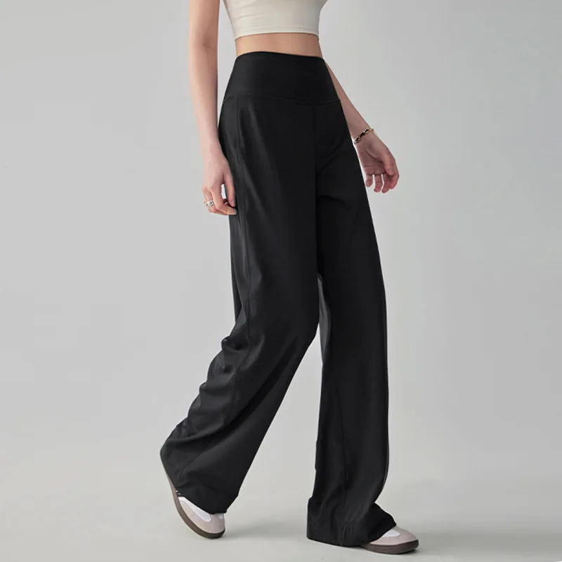 2026 Yoga Pants Women's Loose Casual Straight Wide-leg Pants Quick-drying Running Training Drape Fitness Exercise