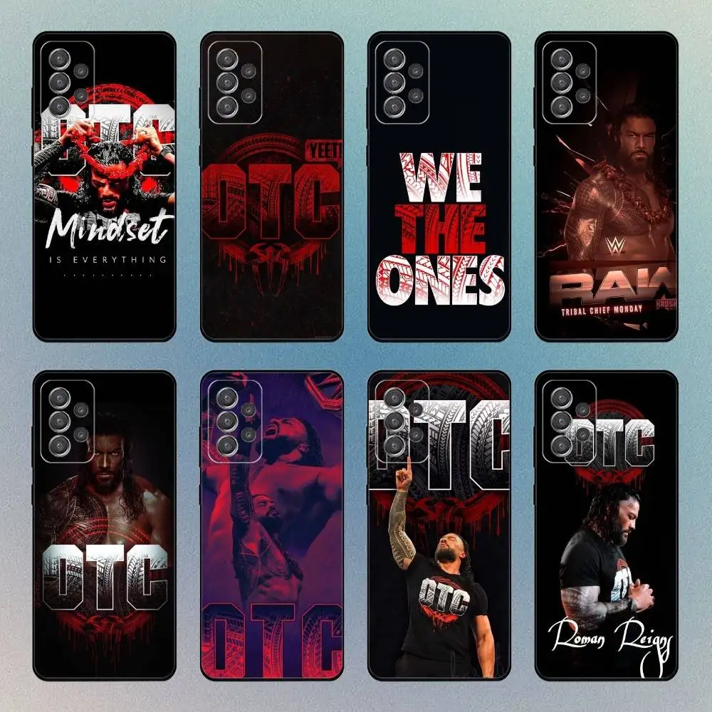 

R-Roman R-Reigns wrestler Phone Case For Samsung S25,S24,S21,S22,S23,S30,Ultra,S20,Plus,Fe,Lite,Note,10,9,5G Black Cover