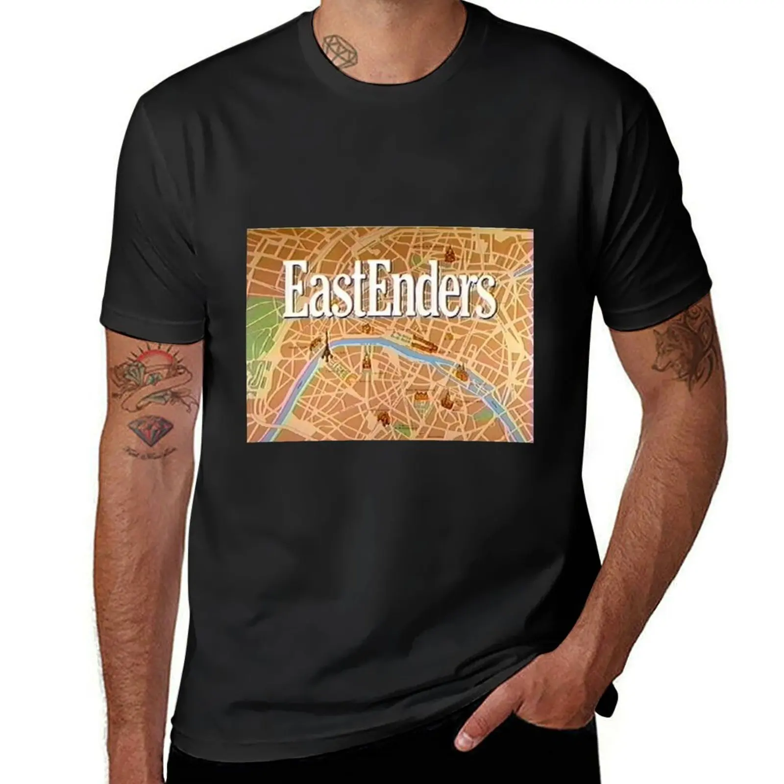 EastEnders T-Shirt sports fans summer tops animal prinfor boys plus size tops Men's cotton t-shirt