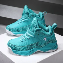 Boys Outdoor Training Basketball Sneakers New Children's Basketball Shoes for Boy Non-slip Breathable Comfortable Sport Shoes