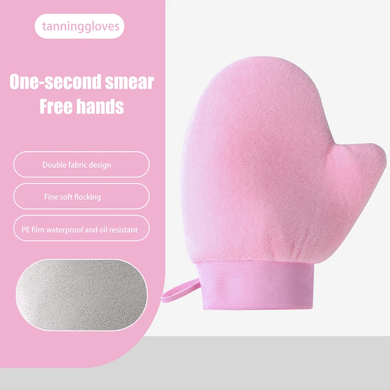 

3-In-1 Reusable Self Tan Glove Applicator Body Tanning Gloves For Cream Lotion Mousse Finger Glove For Easy Application Body Cle