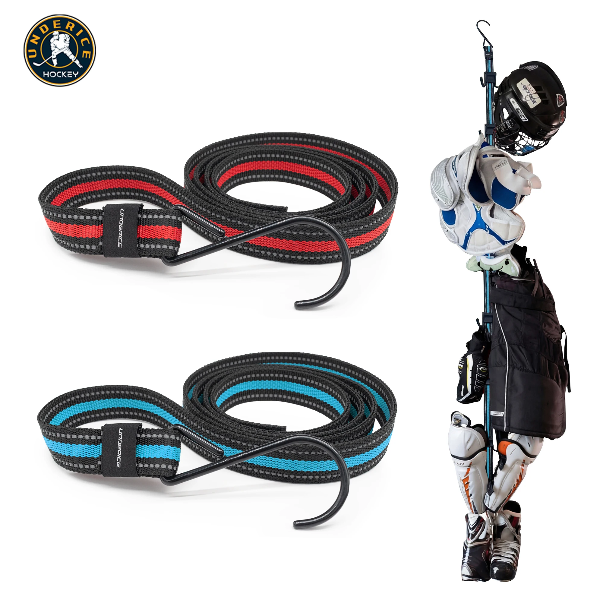 Hockey Drying Rack Adjustable Hanging Gear Drying Rack Ice Hockey Equipment 7pcs Hooks Multipurpose Ice Hockey Gifts Portable