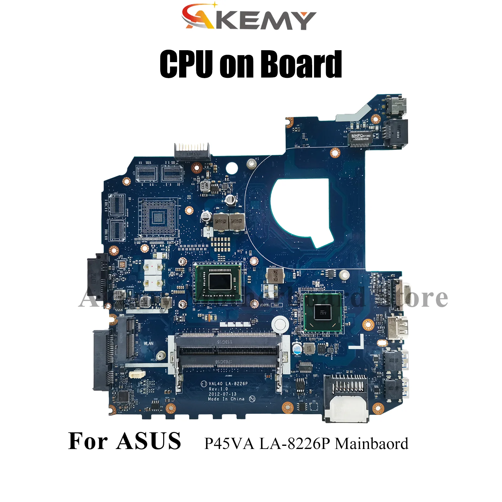 

LA-8226P Laptop Motherboard For ASUS K45A K45A P45VA Notebook Mainboard With CPU 100% tests OK fast shipping High quality