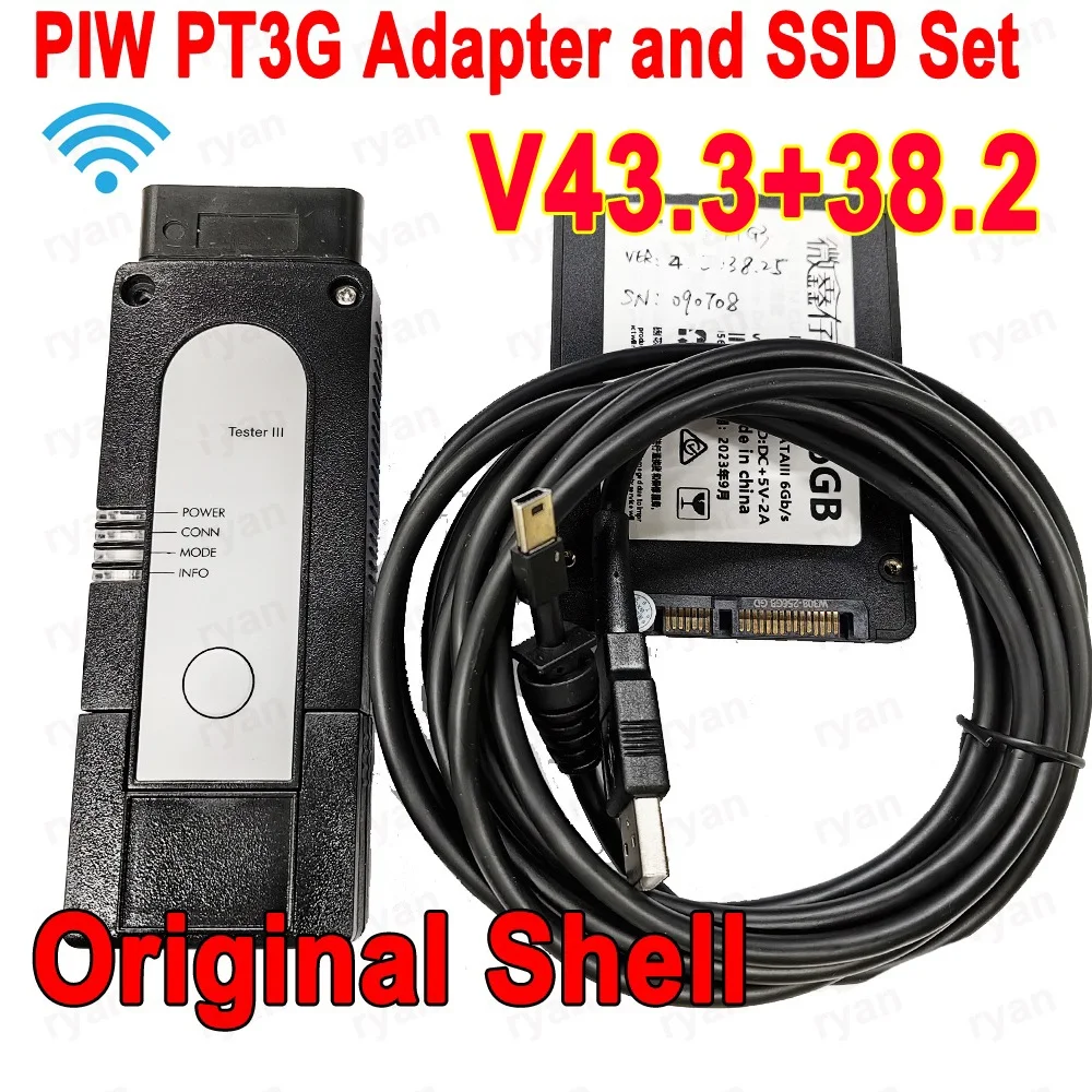 

PIW PT3G Tester III Car Diagnostic Tool engineer WIFI Version For Por 3 V43.3 + v38.2 Optional laptop E7450 I5 8GB Ready To Use