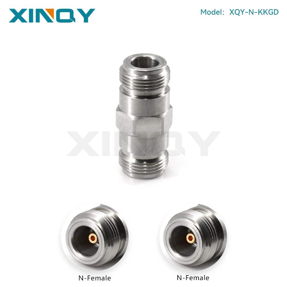 XINQY RF Coaxial Adapter, Network Analyzer Connector, DC–18 GHz, N-KK Female to Female