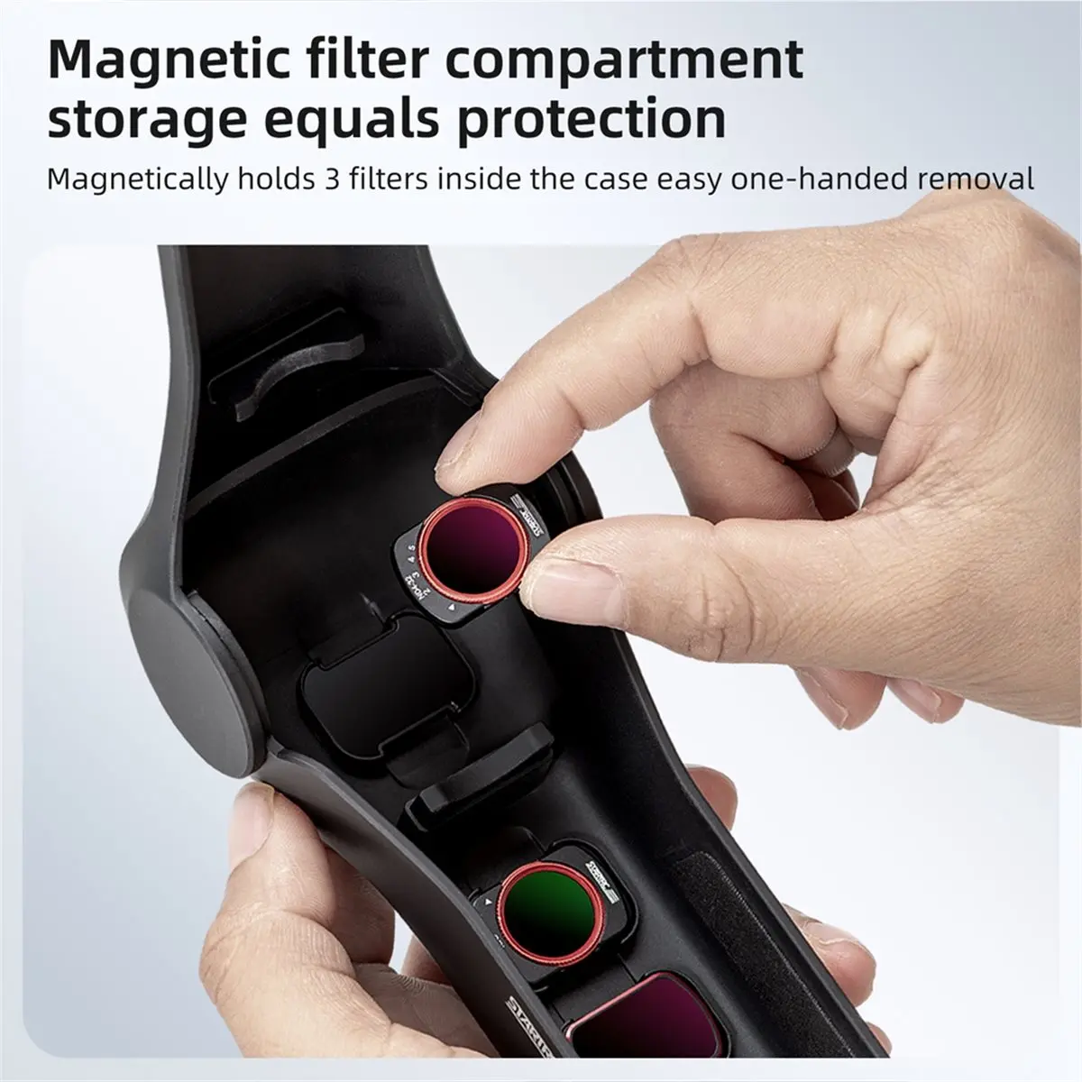 update. Impact Resistant Protective Case for DJI Osmo Pocket 4, Flip Open Quick Release Hard Shell, Lens Guard with Filter Slots