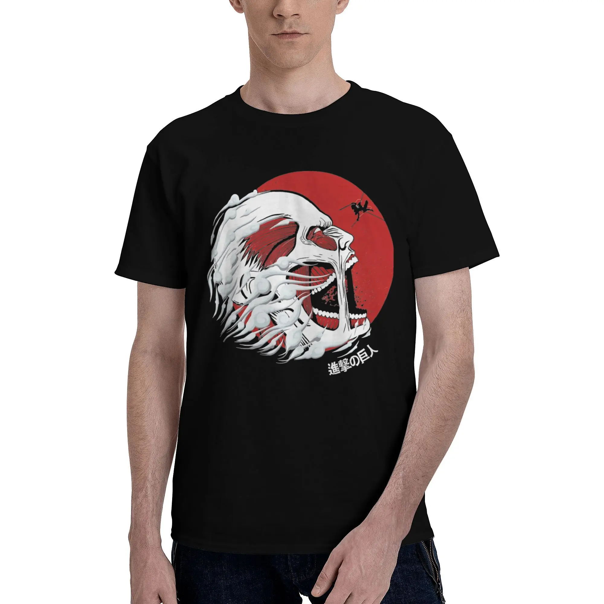 Attack on Titan Colossus Gigant T-Shirts for Men Women  Unique 100% Cotton Tee Shirt Crewneck Short Sleeve T Shirt Gift Idea