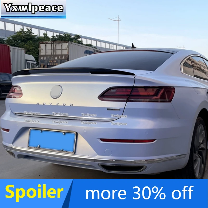 

For Volkswagen VW Arteon CC 2019 2020 2021 2022 ABS Plastic Primer Color Rear Trunk Lip Spoiler Car Accessories