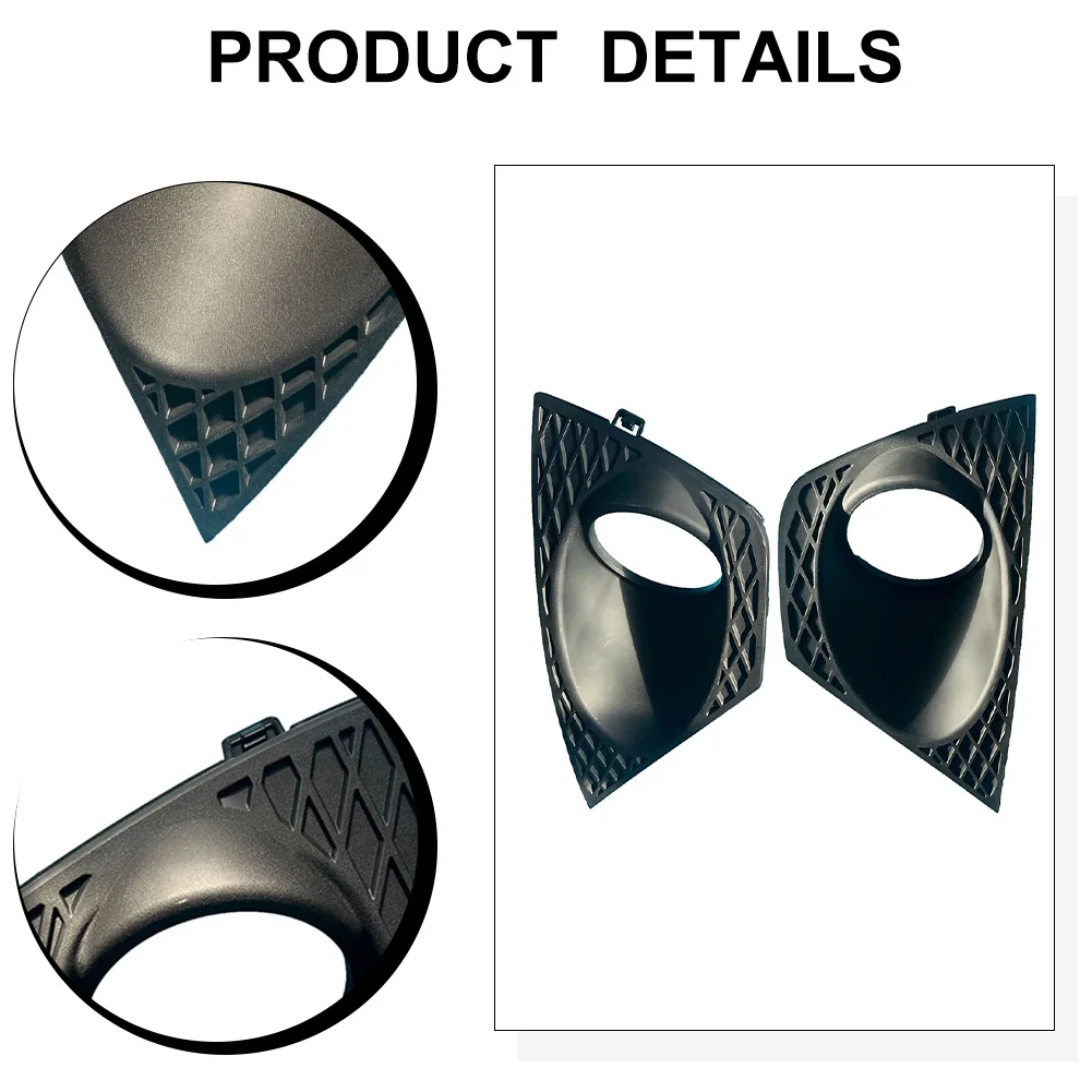 Lamp Bezel Fog Light Trim Auto Exterior Upgrade Replacement Fog Light Trim Cover Non-deformation Quick Installation