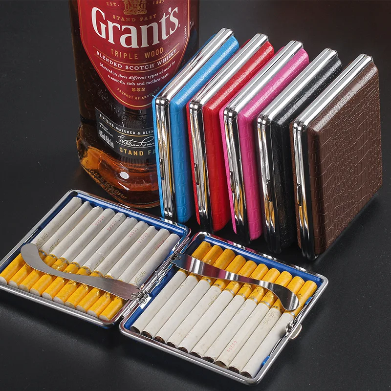 Portable Plastic Cigarette Box Moisture-proof and Pressure-resistant Cigarette Case Hold 20pcs Thick Cigarette