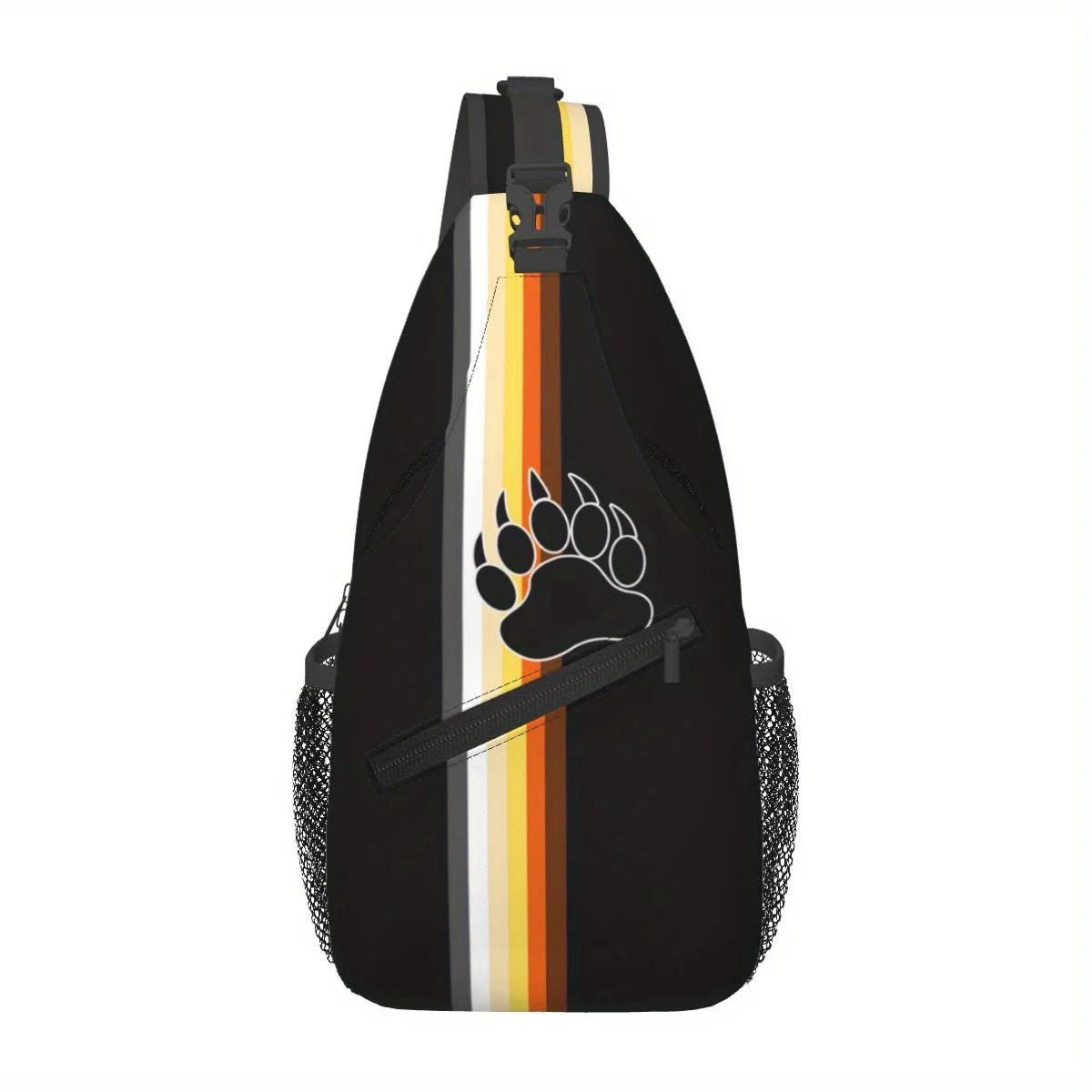 

Bear Claw Flag Crossbody Sling Bag Mini Daypack for Men Women Anti-Theft Perfect for Travel Hiking Outdoor Sports