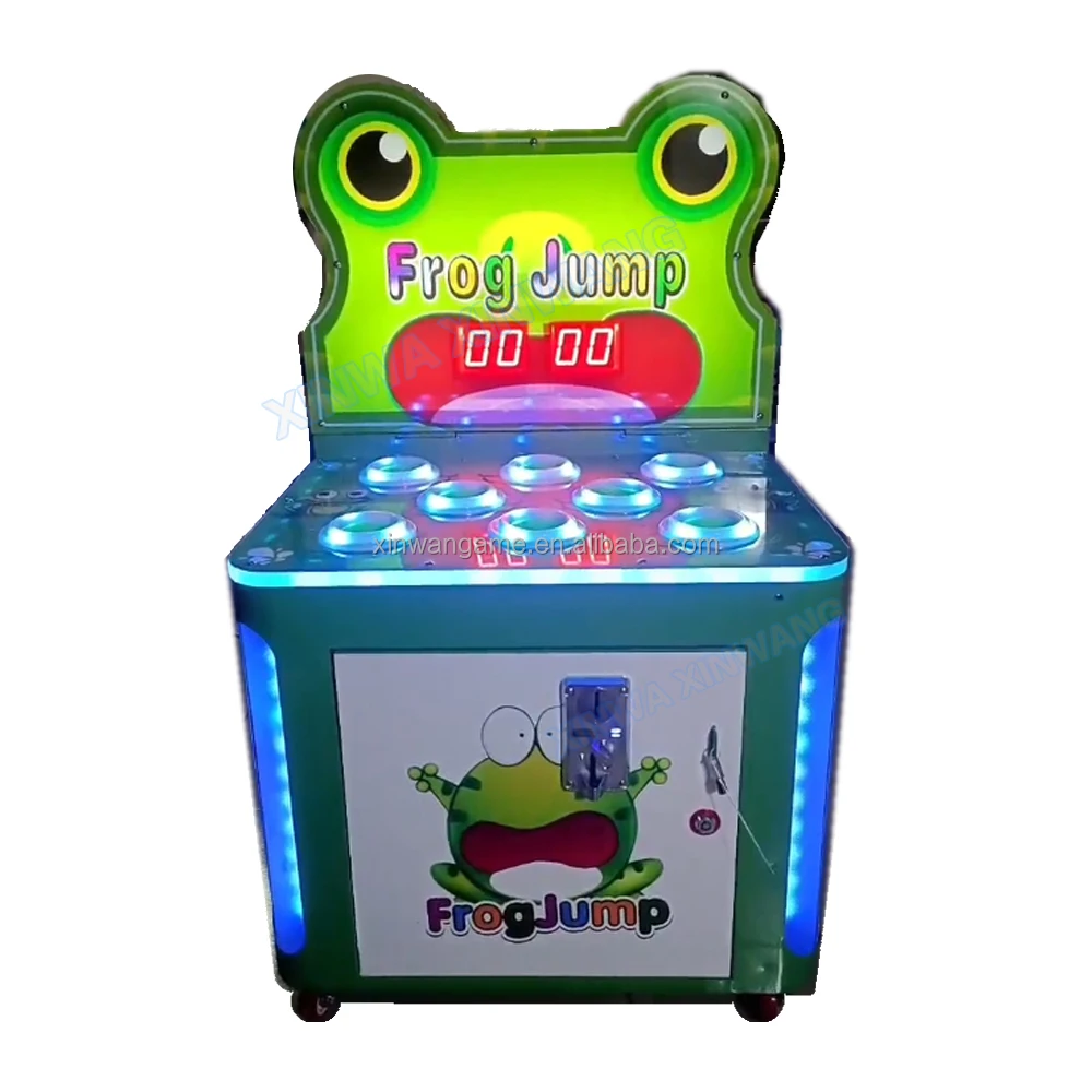 Frog Whack A Mole Coin Operated Game Machine Cockroach Hammer Hamster Frog Jump Beat Beans Children's Puzzle Games