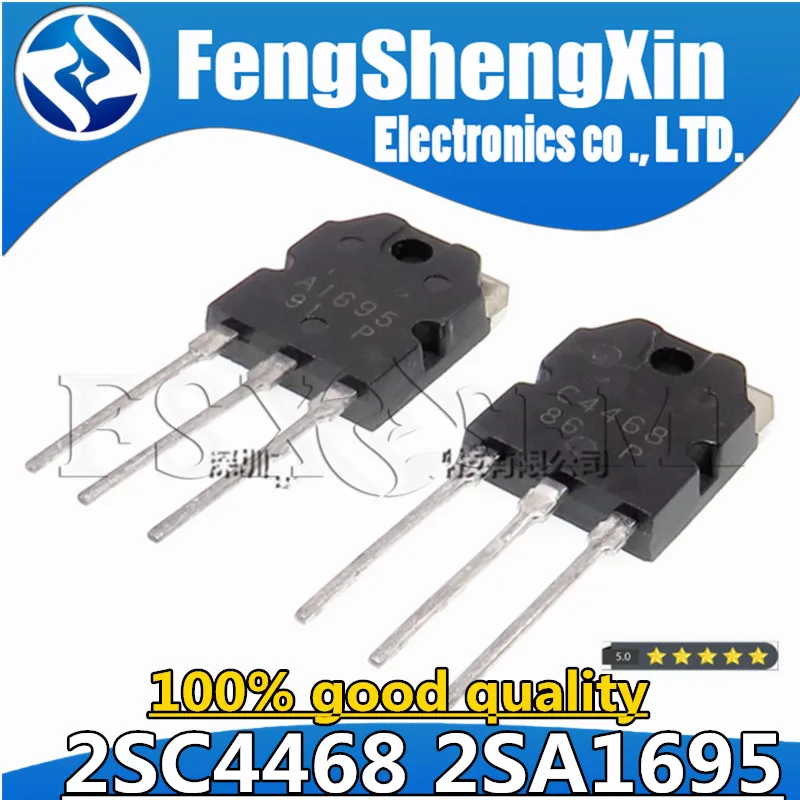 10 unids/lote 2SC4468 2SA1695 TO-247 5 uds. C4468 + 5 uds. a1695 transistores de potencia