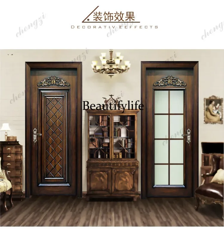 C178 Baking paint antique smoke old personalized set book kitchen bathroom room indoor flat open original multi-layer solid wood
