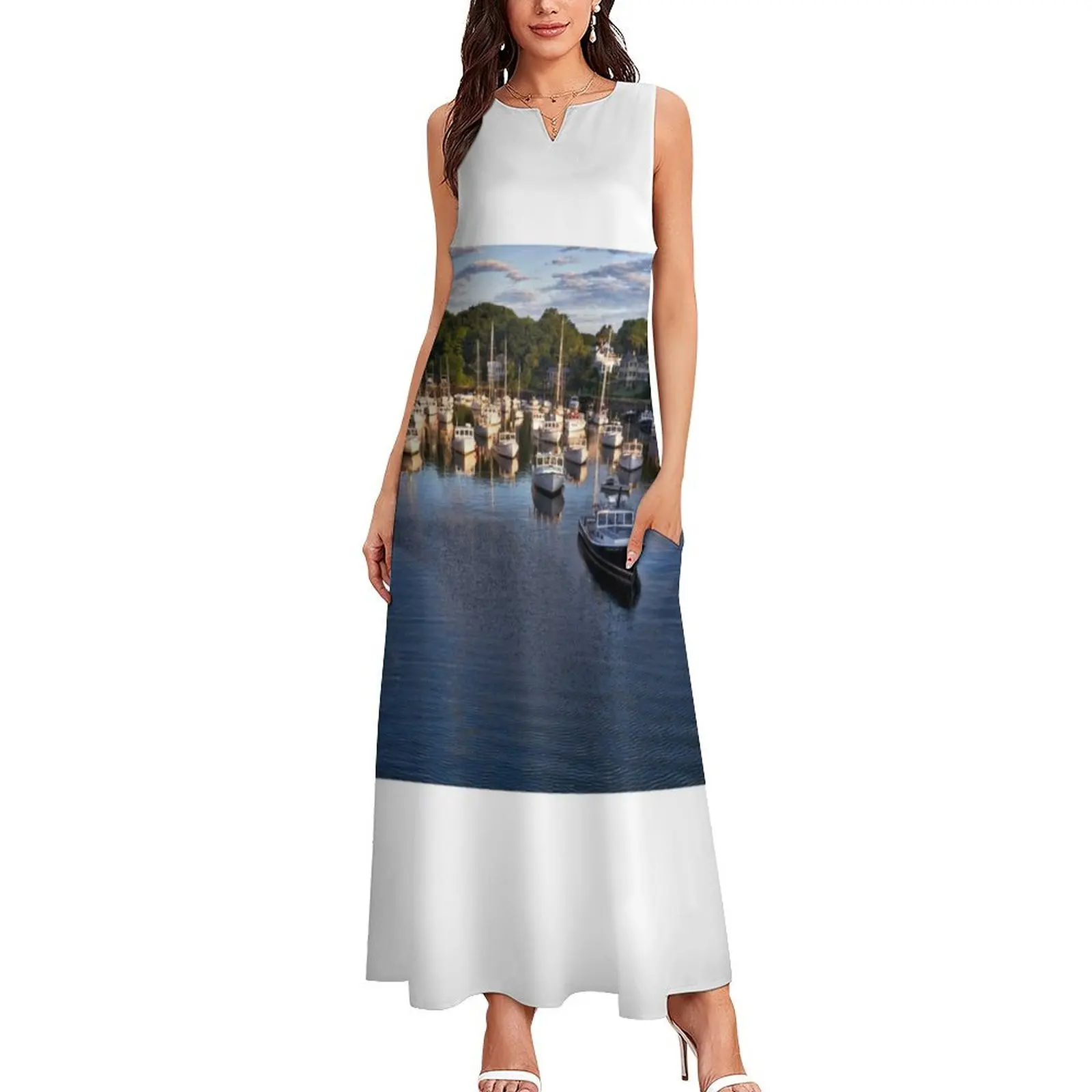 Perkins Cove, Maine Long Dress summer women's dress 2025 wedding dresses for woman women's clothing trend 2025