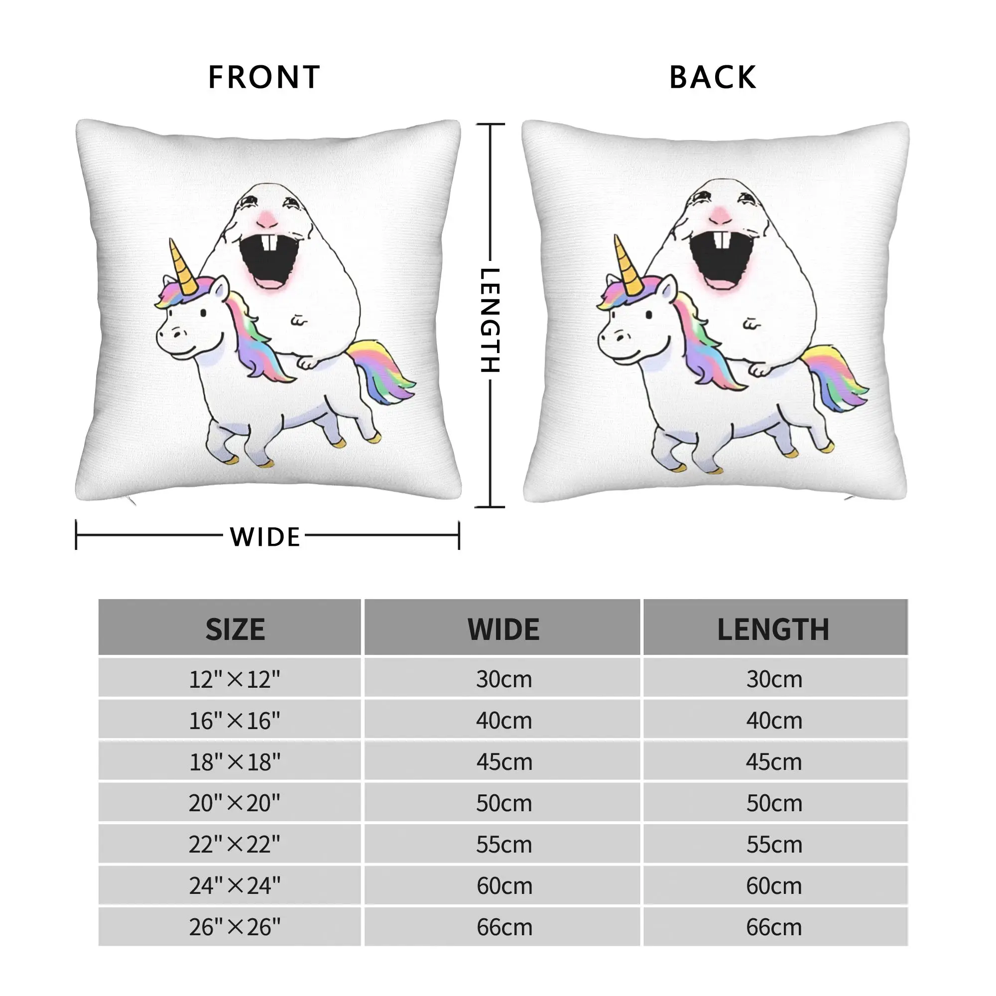 Hamster Meme  Square Pillowcases Polyester Home  Cushion Case Funny Home Decoration Throw Pillow Case 40*40