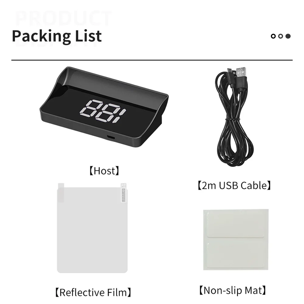 AD W1 HUD سيارة رئيس يصل عرض عداد السرعة كم/ساعة USB الزجاج الأمامي العارض نظام تحديد المواقع لجميع السيارات عداد السرعة إلكترونيات السيارات