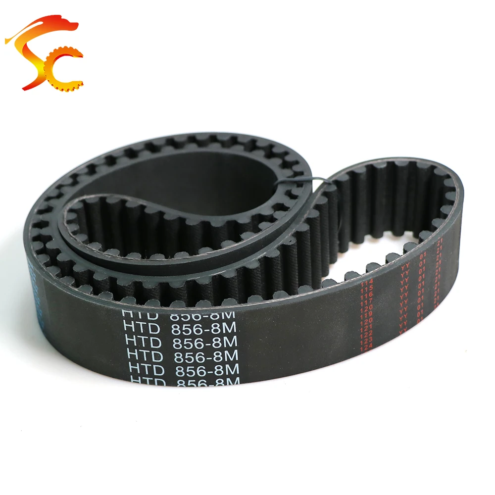 HTD 8M Rubber Timing Belt Length 848/856/864/872/880mm Width 20/25/30/40mm 8M Synchronous Closed loop belt