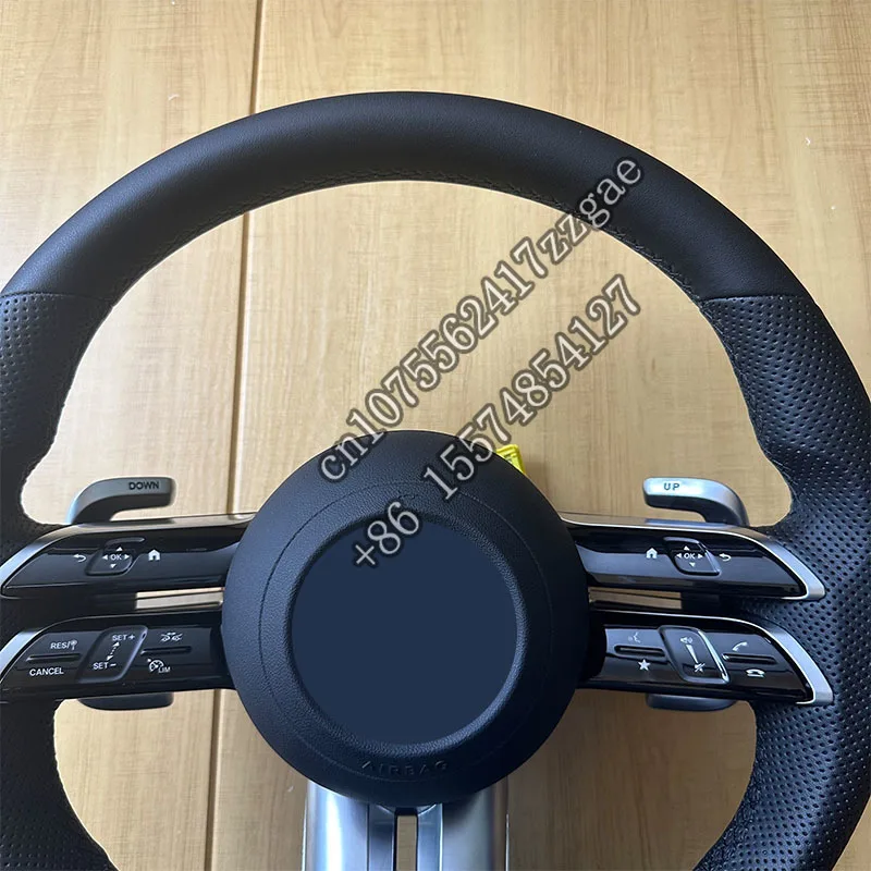 

SJC Auto Hot-sale Leather Steering Wheel for W204 W205 W211 W213 W221 A B E GLA CLA GLC GLS GLE C Class Old Upgrade New