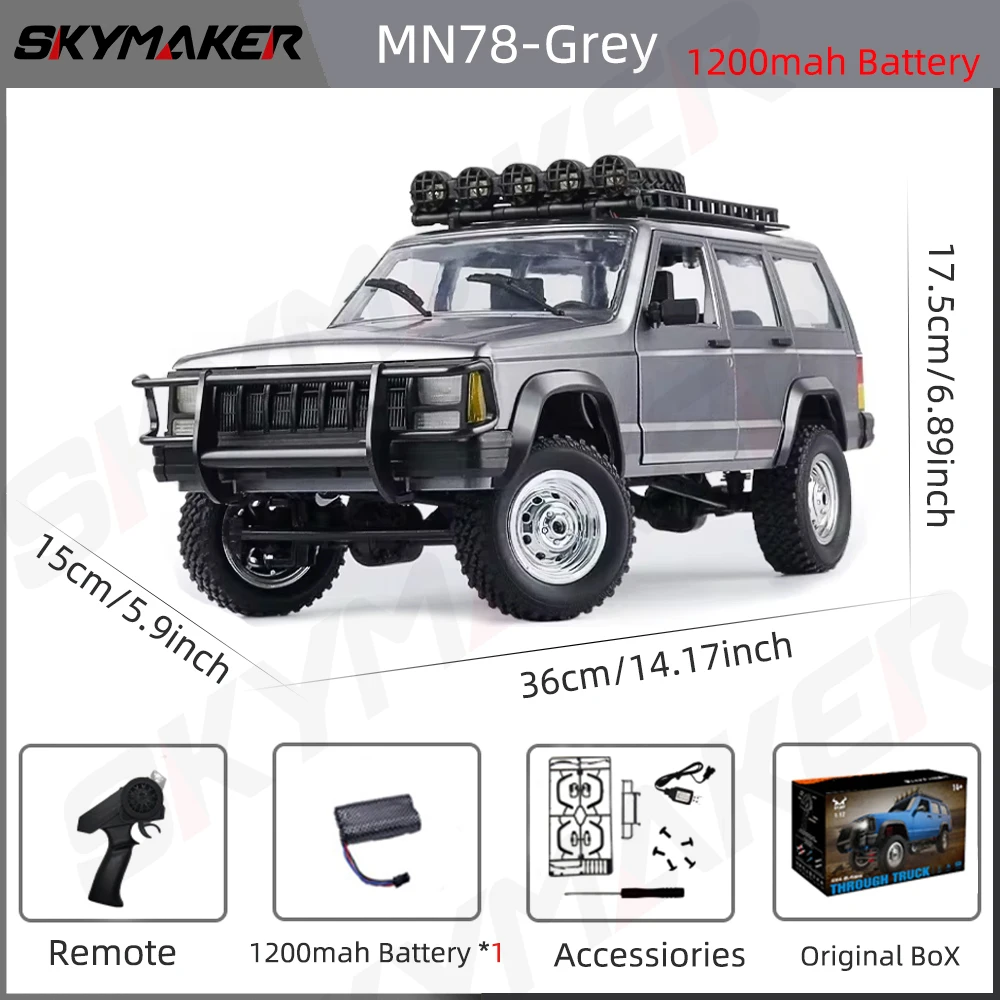 MN78 1:12 Full Scale MN Model RTR Version RC Car 2.4G 4WD 280