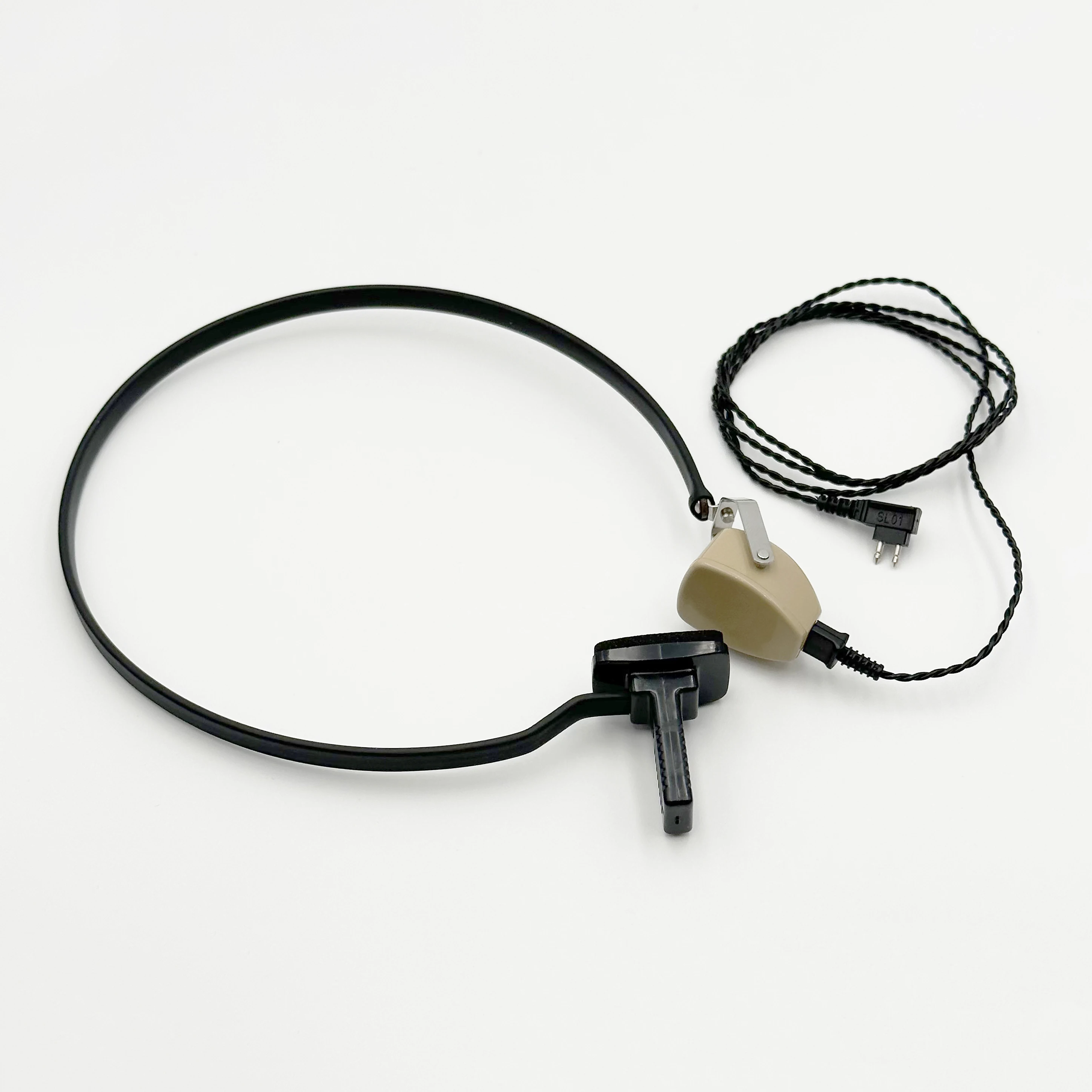 

2pin Bone Conductor Receiver Whole Set For Audiometer Pocket Hearing Aids Headphone Whole Set 2pin Bone Conductor